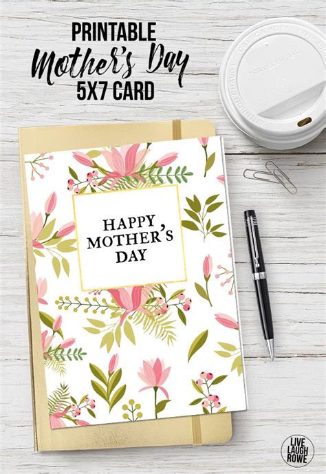 Mother's day cards to print. Printable Mother's Day Card - Live Laugh Rowe