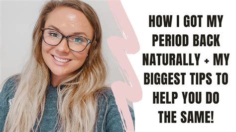 How I Got My Period Back Naturally Tips To Help You Do The Same