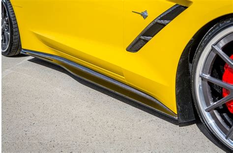 C7 Corvette Carbon Fiber Side Skirts Rockers By Trufiber