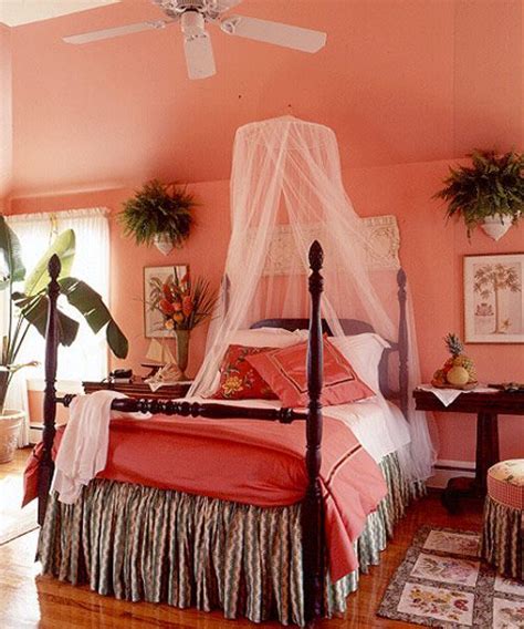 A Caribbean Bungalowgoodhousemag In 2020 Coral Bedroom Woman Bedroom