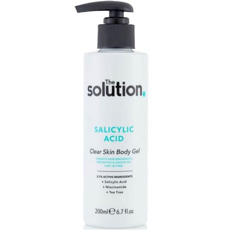 The Solution Salicylic Acid Clear Body Gel 200ml Bath And Body Free