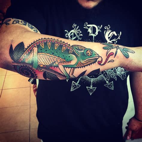 60+ Colorful Chameleon Tattoo Ideas - Designs That Will Make You Smile