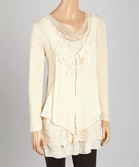 Look At This Caramel Layered Linen Blend Tunic On Zulily Today