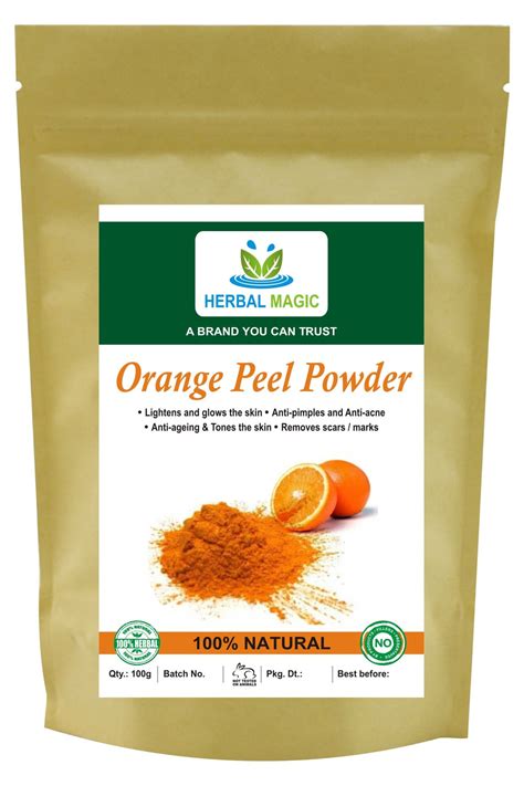 100 Pure And Natural 100g Organic Orange Peel Powder Citrus X Etsy