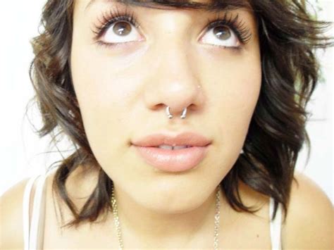 Pin On Cute Girls With Septum Rings