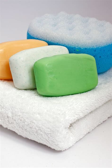 Colorful Bars Of Soap On White Towel Three Bars Of Soap Of Flickr