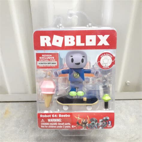 Roblox Robot 64 Beebo Action Figure With Skateboard For Sale Online Ebay