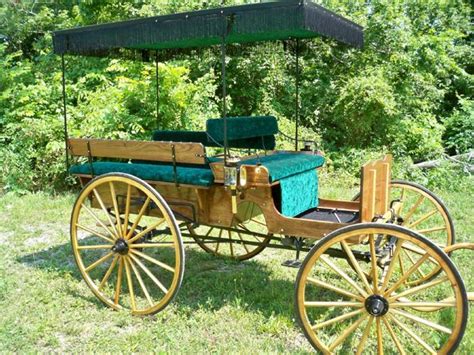 Horse Drawn Buggy Wagon Carriage New 10 Passenger Wagonette For Sale