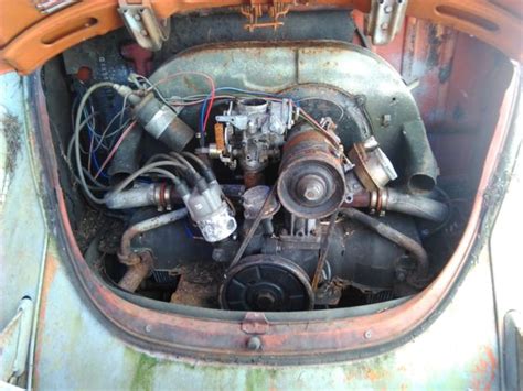 71 Vw Super Beetle Project Or Parts Car With Tow Bar For Sale Photos