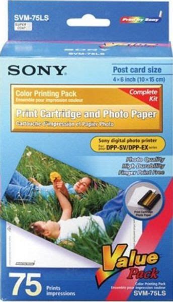 Maybe you would like to learn more about one of these? Sony SVM-75LS Postcard Print Pack, 4" x 6", for DPP-SV77 DPP-SV88 DPP-SV55 Digital Printers ...