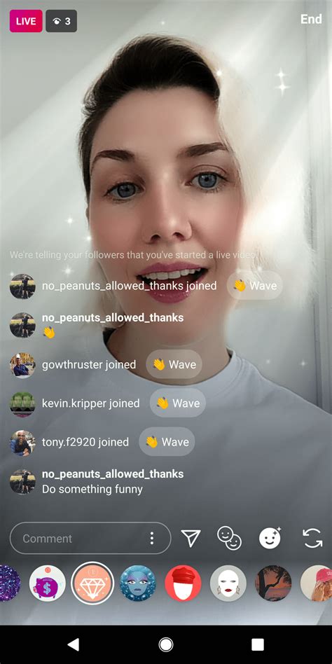 Streaming With Your Ar Filter On Instagram Live