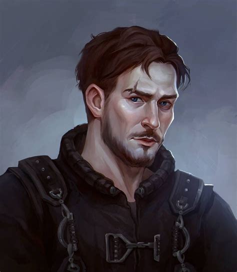 Male Portrait By Nezumi96 On Deviantart Character Design Male Rpg