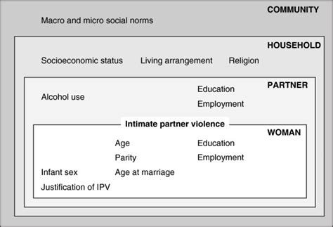 Conceptual Framework For Determinants Of Intimate Partner Violence