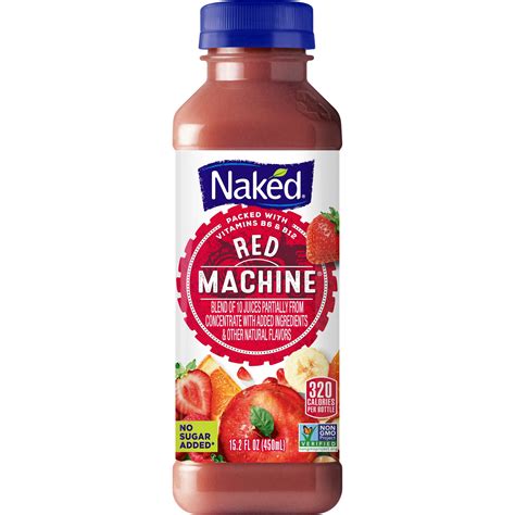 Naked Juice Boosted Smoothie Red Machine Oz Bottle Walmart Com Walmart Com