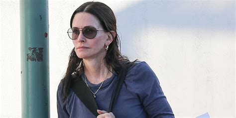 Courteney Cox Carries Extremely Large Celine Shopping Bag In La