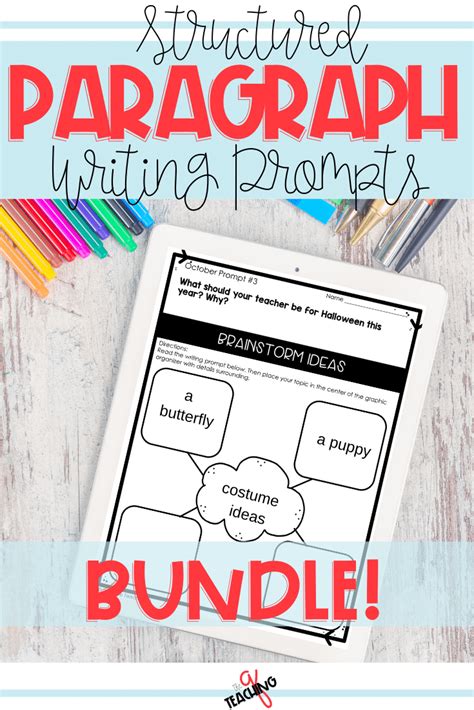 The writing prompt worksheet contains 20 creative and original writing topics to inspire you. Paragraph Writing Prompts for Google Slides or PRINT & GO! (BUNDLE) | Paragraph writing, Fifth ...
