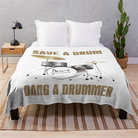 Save A Drum Bang A Drummer Shirt Hypebeast Decor Bedding Set Rug Throw