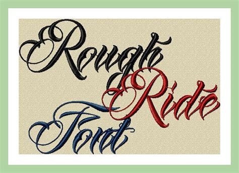 Rough Rider Font Comes In 234 Inch Upper And Lower Case Letters