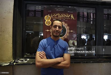 algerian director and scriptwriter yacine mohamed belhadj poses for a fotografía de noticias
