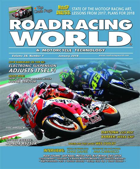 january 2018 roadracing world magazine motorcycle riding racing and tech news