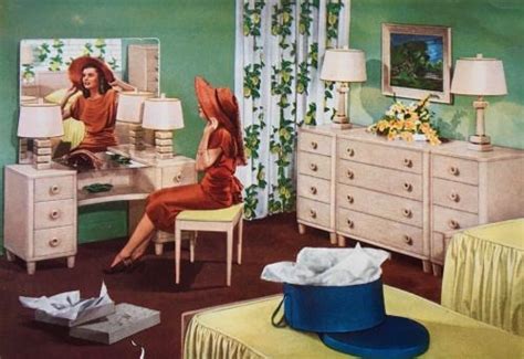 Pin By Bahar Picariello On 1940s Bedroom 1940s Interior 1940s Home