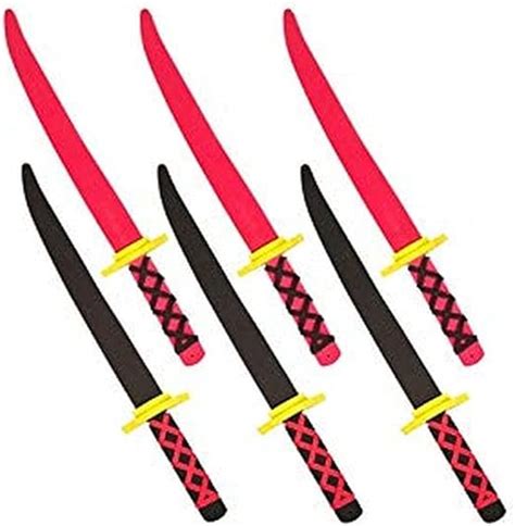 Foam Ninja Swords Set Of 6 Safe And Fun By Trademark