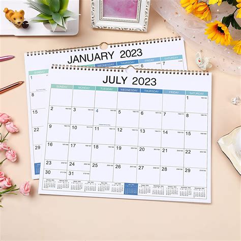Buy 2023 Wall Calendar 12 Monthly Hanging Calendar 2023 Planner Jan