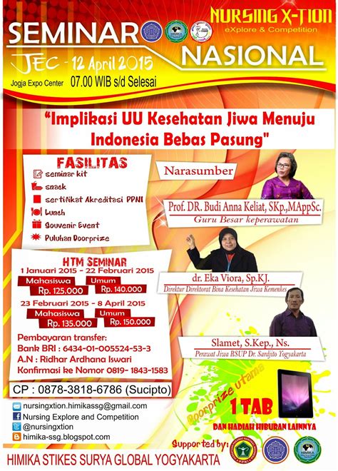 Budi anna keliat, jesika pasaribu editor other version/related. HIMIKA STIKes Surya Global Yogyakarta: Nursing X-Tion ...