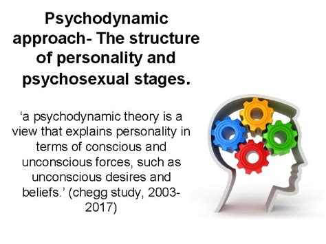 Psychodynamic Approach The Structure Of Personality And Psychosexual