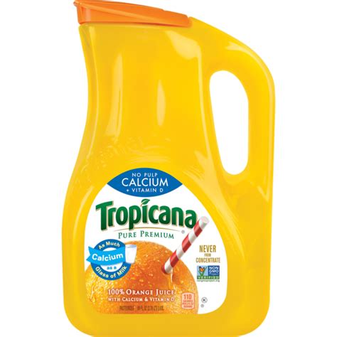 Save On Tropicana Pure Premium No Pulp Calcium Vitamin D 100 Orange