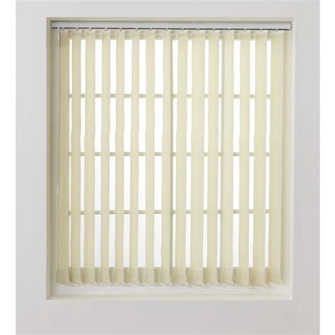 Vertical slat blinds pack 122x229cm cream. Buy HOME Vertical Blind Slats Pack - 4.5ft - Cream at ...