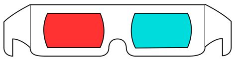 File3d Glasses Red Cyansvg Wikimedia Commons