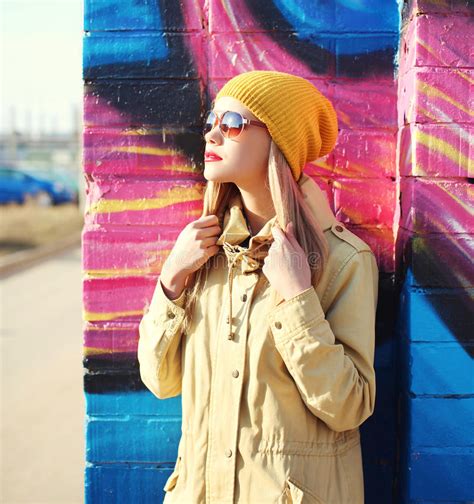 Fashion Profile Portrait Pretty Woman In Sunglasses Stock Image Image