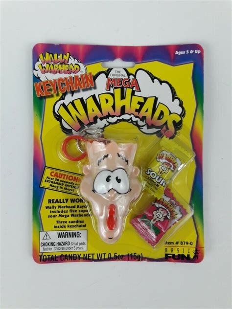 New Vintage Mega Warheads Candy Wally Warhead Keychain Candy Etsy
