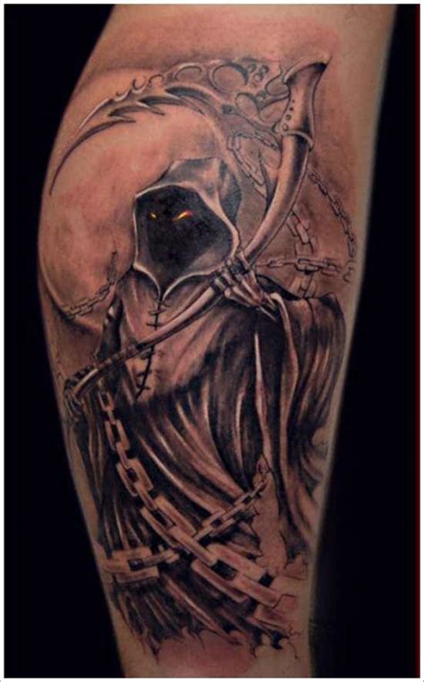 Horrifying Grim Reaper Tattoo Design Of Tattoosdesign Of Tattoos