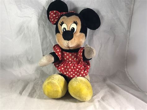 Vintage Disneyland Walt Disney World Minnie Mouse Plush Stuffed Toy