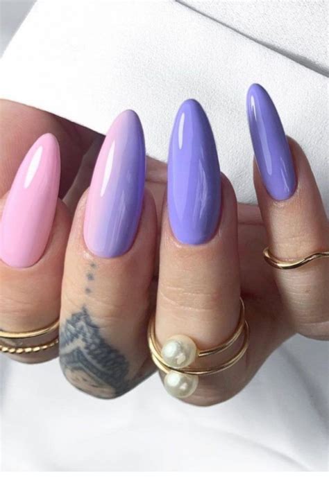 35 Cute Summer Pastel Nails With Almond Shaped Nails 2021 In 2021