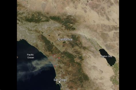 Smoke Plumes From California Fires Visible From Space Space