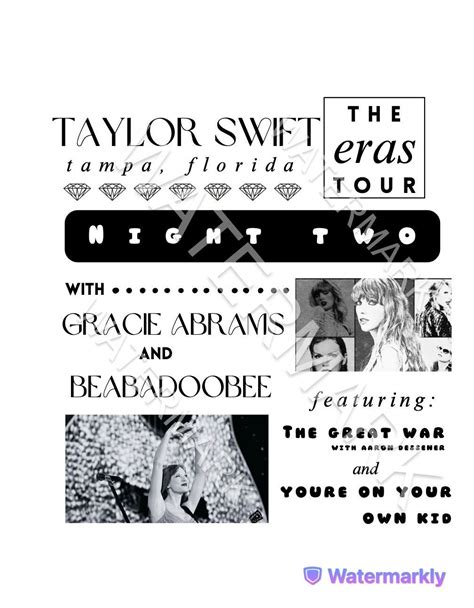 Editable Template Taylor Swift Eras Tour Graphic Template Etsy Australia