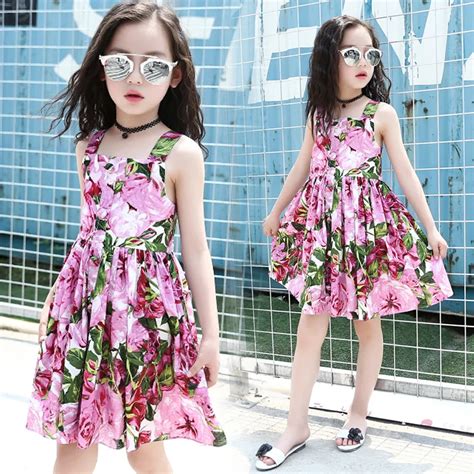 2018 New Summer Dress Girl Children Sets Princess Dress Girl Summer