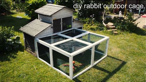 Diy Rabbit Outdoor Cage Youtube