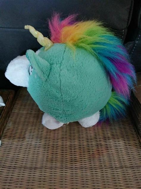 Ideal Toys Direct Unicorn Pig Plush Stuffed Animal 9 Teal Ball Rainbow