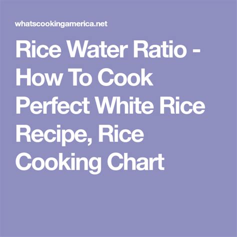 For most rice cookers, the instructions we have here are very general and standard. How To Boil Perfect Rice - Rice Cooking Chart | Rice ...