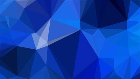 Free Abstract Cobalt Blue Polygon Triangle Background Vector Illustration