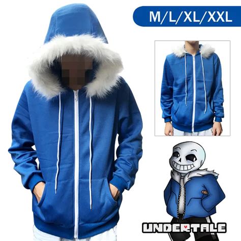 Undertale Sans Hoodie Jacket Cosplay Sans Undertale Coat Costume