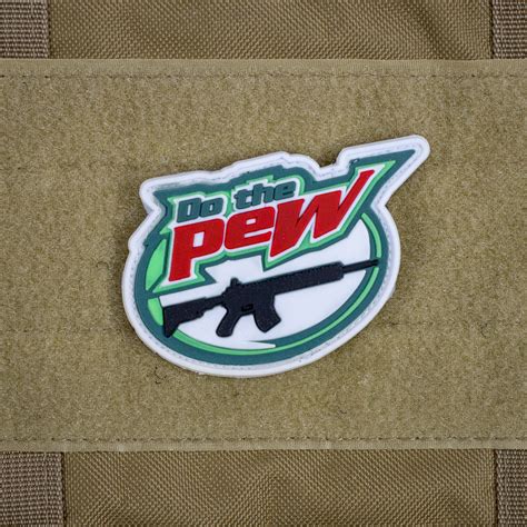 Dew The Pew Patch Etsy