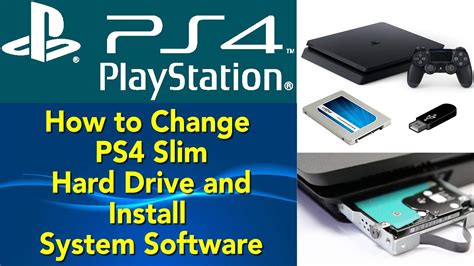How To Change Playstation 4 Ps4 Slim Hard Drive Install System