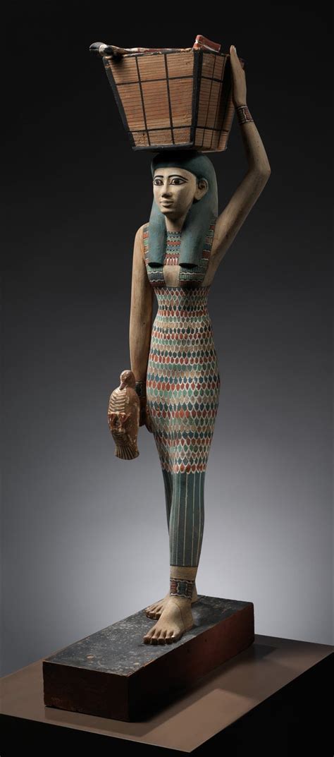 A 4000 Years Old Egyptian Wooden Statue Of An Offering Bearer