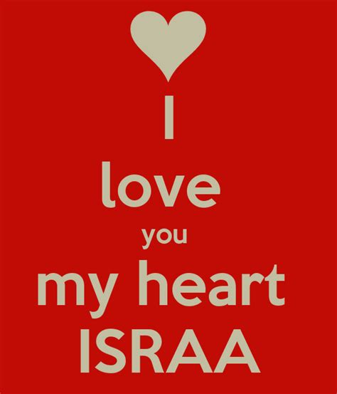 I Love You My Heart Israa Poster Bukesha Keep Calm O Matic