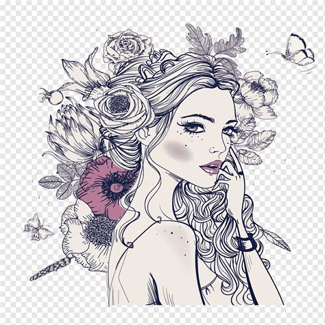 Dibujos de mujeres para colorear descargar e imprimir Colorear imágenes